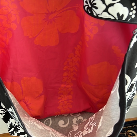 NWOT Large Reversible Hawaiian Fabric Tote Bag🌺 - Picture 3 of 9